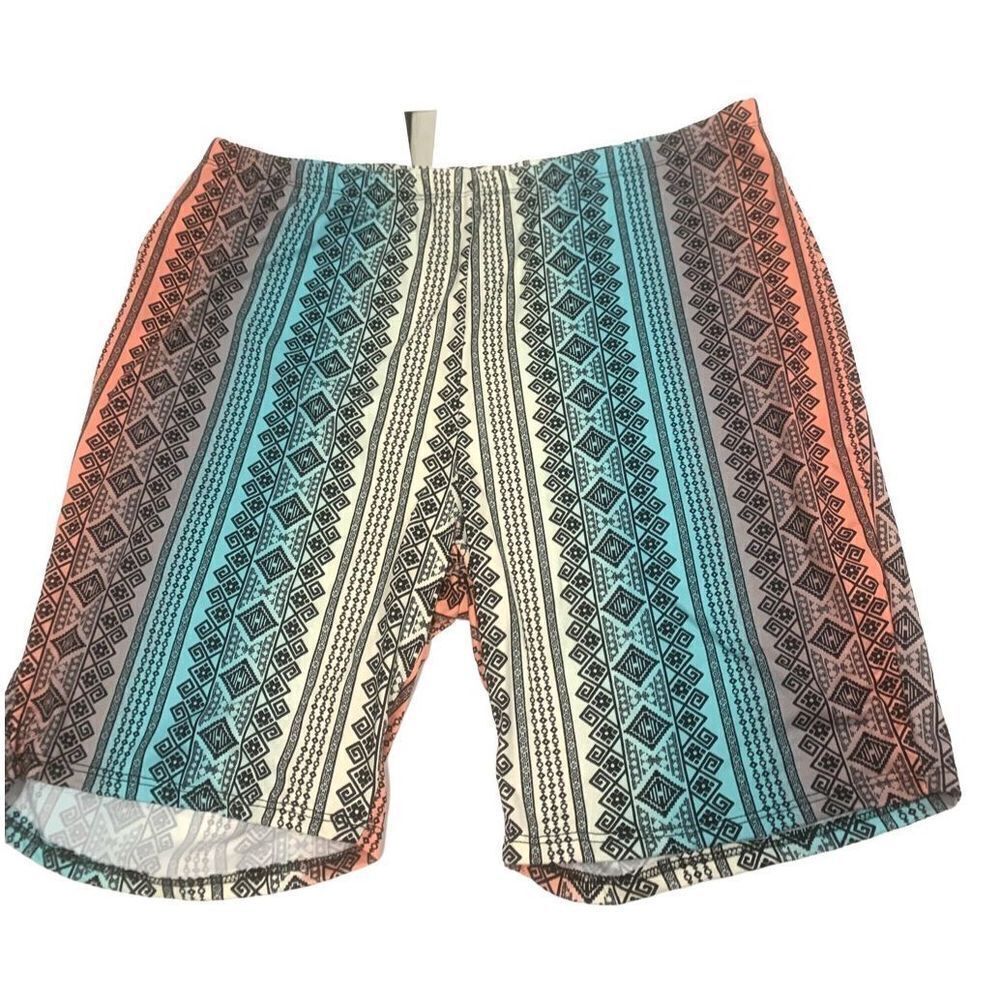 Aztec Patterned Biker Shorts